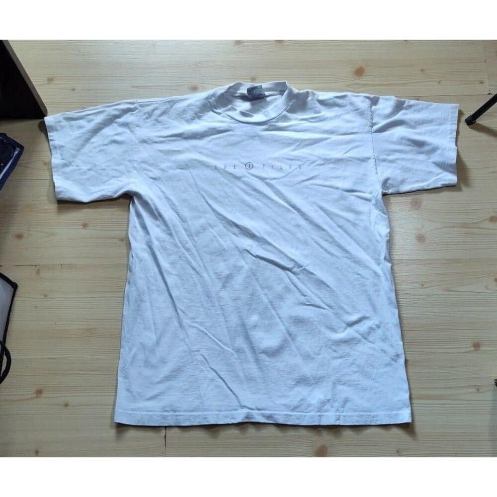 Vintage X Files T Shirt XL 1997 TV Show Stanley Desantis  White
